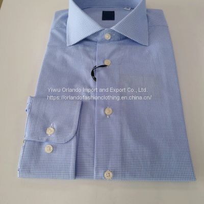 100%cotton yarn dyed men's dress shirts