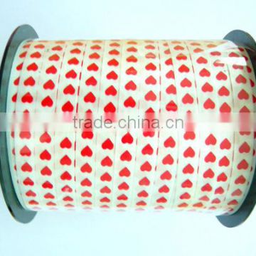 Flower Making Materials/500 YARDS Per Roll Polyester Ribbon With Heart Jacquard FOR Valentine's Day