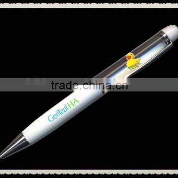 Fashion design led cool liquid pen , lavo floater pen with 7 color ,beautiful liquid floating pen ,