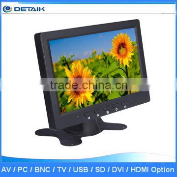 7 inches TFT Widescreen LCD Color Monitor with VGA AV BNC