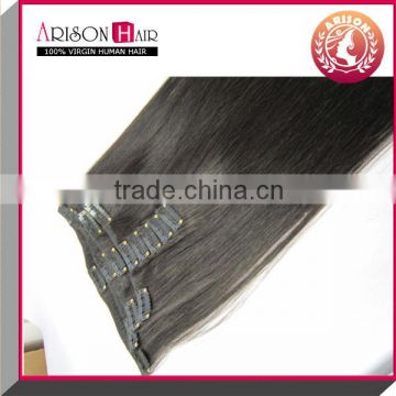 good sale one piece clip in human hair extensions