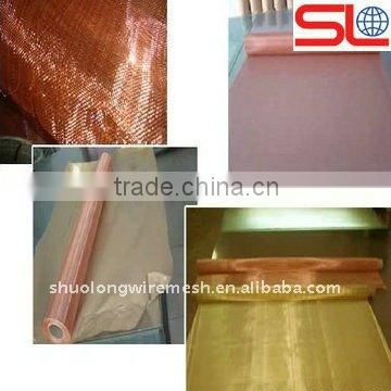 factory supply high quality copper,brass,phosphor wire mesh cloth,red copper wire mesh