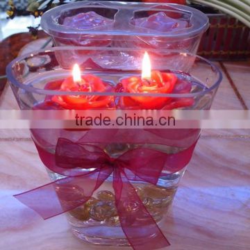 Rose flower shaped water floating candles