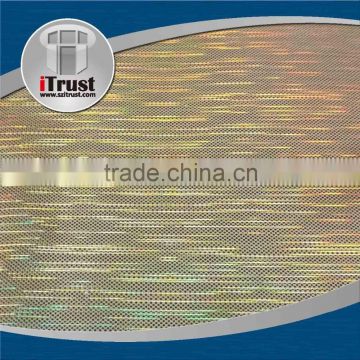 Cheap customer transparent holographic lamination film and holographic thermal lamination film