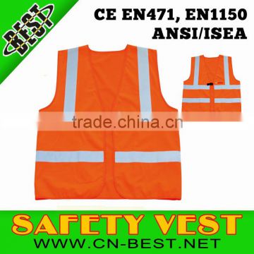 2014 New fashion 100% polyester Unisex Adults Breathable reflective vest wholesale