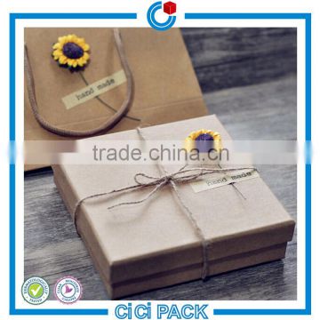 Custom print design foldable kraft paper gift box for wallet                        
                                                                                Supplier's Choice