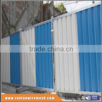 Construction Sites Colorbond Solid Temporary Steel Hoarding