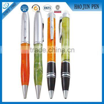 High End Business Gift Twist Metal Acrylic Ball Pen