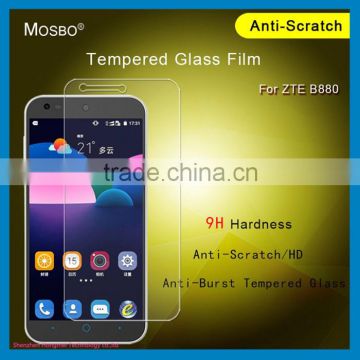 Factory price full curved Customized tempered glass screen protector for ZTE B880