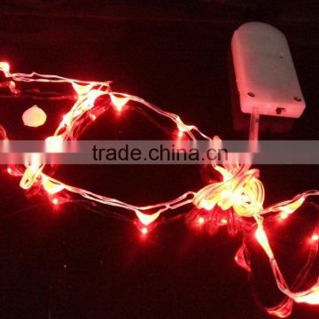 OEM string light 1 meters 20 leds Button Cell Battery Operated