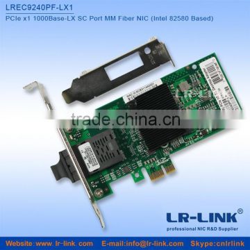 LR-LINK LREC9240PF-LX Intel 82580 PCIe x1 1000Base-SX SC Port Single Mode Fiber Optical NIC Network card