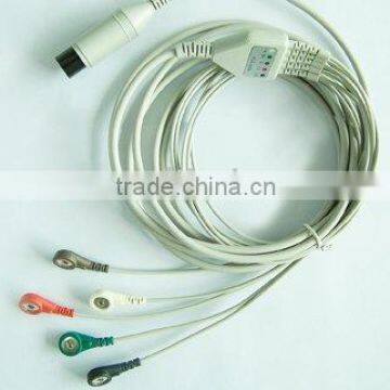 5-pin medical cable ecg
