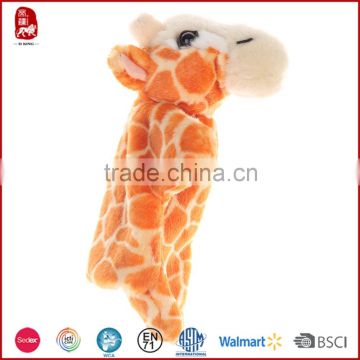 2015 Best sale plush giraff hand puppet stuff toys for sales Chinese supplier