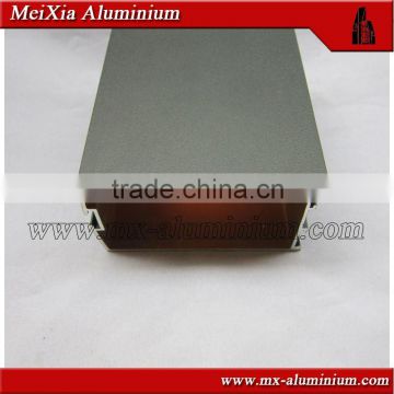 olive color powder coat aluminium extruded profiles for glass wall