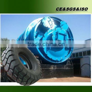 Continuous waste tire pyrolysis equipment with high oil yield