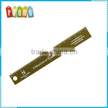 Custom etched logo Brass bookmark ruler