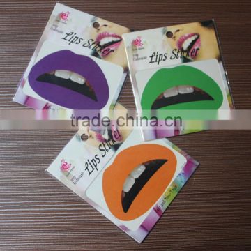2016 best seller eco-friendly high quality fashion lip temporary tattoo