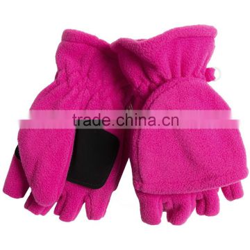 custom mens polar fleece fingerless glove