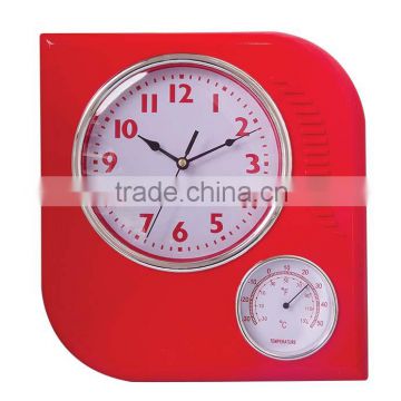 2014 YINGZI NEW CLOCKS Weather Station Plastic Wall Clock With Temperature YZ-8984A