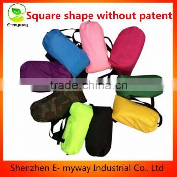 Convinient Inflatable Outdoor Air Sleep Nylon Sofa Couch Air Bag Hangout Bean Bag with Intenal External PVC for Summer Camping