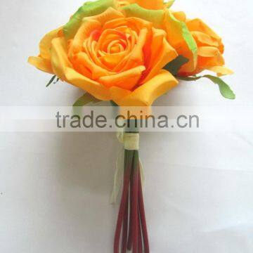 artificial rose bunch 6heads YL780