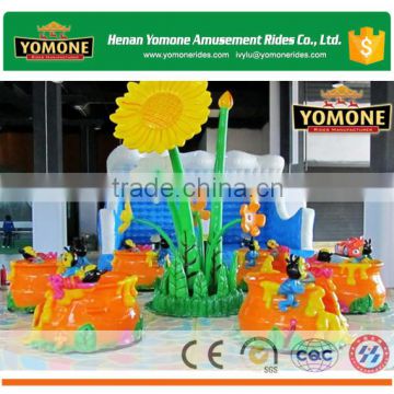 Fun and welcomed amusement park games of swing flower tea cup rides for kids for sale