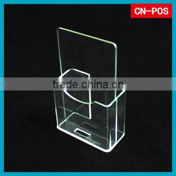 displaying acrylic brochure holder for shopping mall