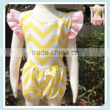 Hot sale 100% Cotton Baby Clothing Sets Newborn Girls chevron Romper Baby Clothes Infant Rompers