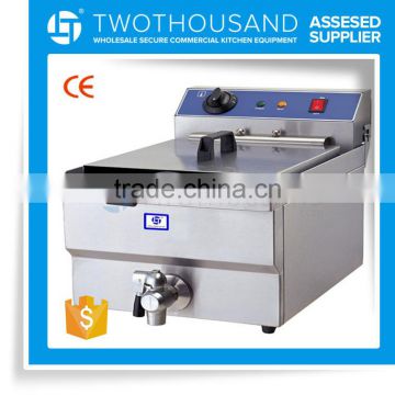 Counter Top Electric S/S 13L Fryer With Tap TT-WE1255 Table top pressure fryer