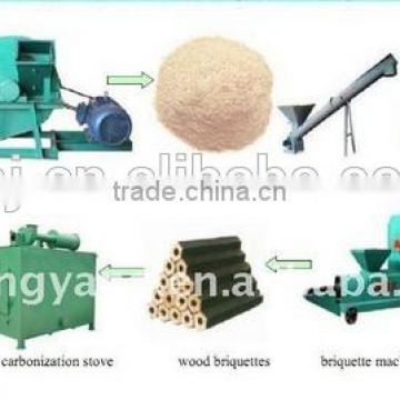 Making wood charcoal production line & Coconut shell charcoal making