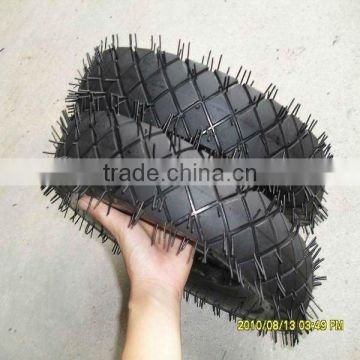 Square pattern tyre 3.50-8