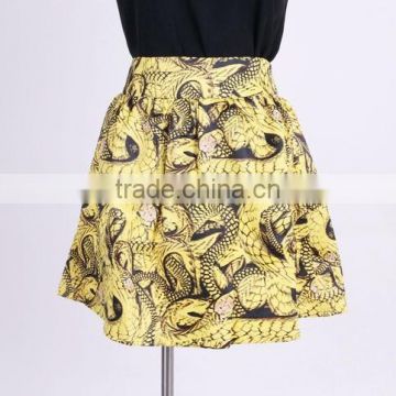 Elegant Summer Cheap Short Printed Skirt for girls