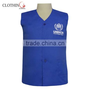 100%polyester reversible garment removable sleeve golf vest jacket