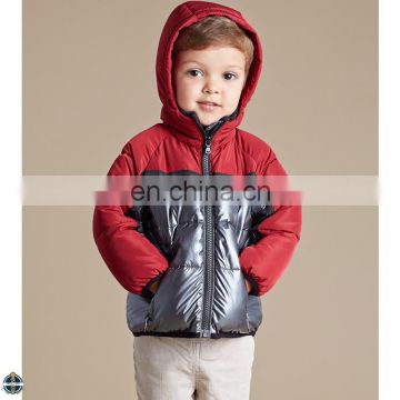 T-BC009 Boy Asian Fashion Winter Thicker Thermal Hit Color Stitching Jacket Coat