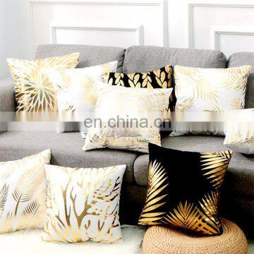 Amazon Top Seller Decorative Throw Pillow Case, Home Decor Sofa Throw Pillow Case Cover, Foil Print Cushion Throw Pillow Cover