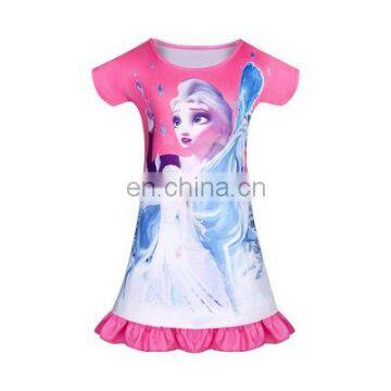 Frozen Girls Summer Children's Dress Cotton Children's Clothing Girl Baby Dress