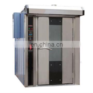 professional bakery use industrial rotary oven for baking french bread