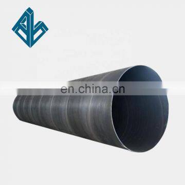 ASTM JIS Large Diameter Spiral Welded Carbon Black SSAW Steel Pipe Price List Per Ton Manufacturer Price