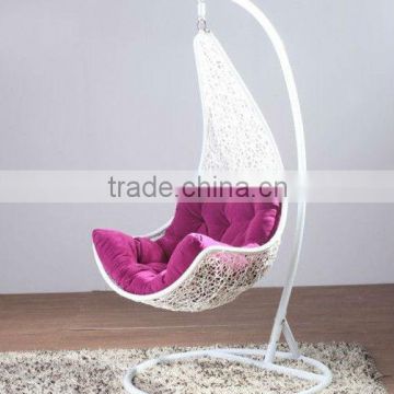 Outdoor Rattan Swing Hanging Egg Chair with Stand DW-H028
