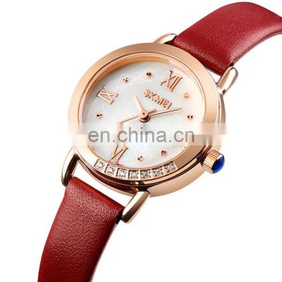wholesale luxury women watch skmei 1769 fashion lady leather quartz watch
