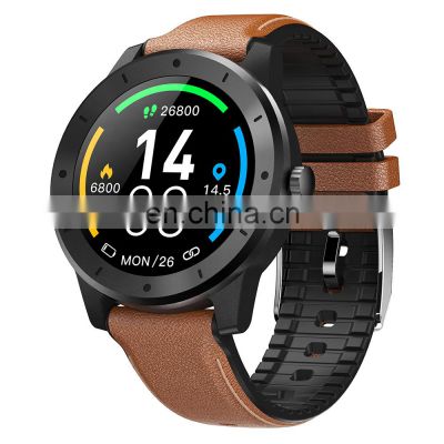 2020 New GPS smart watch waterproof GPS full round&touch IP68 waterproof sport smartwatch heart rate monitor with gps for huawei