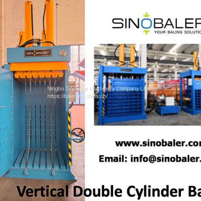Vertical Double Cylinder Baler Machine