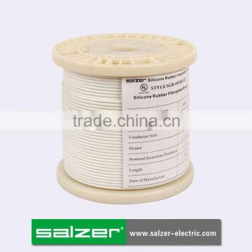 SALZER Brand AWM3122 High Temperature Silicone Rubber Fiberglass Wire 1.0mm2