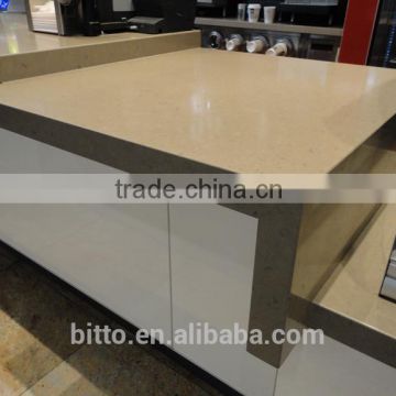 artificial quartz stone for hospital reception table top benchtops