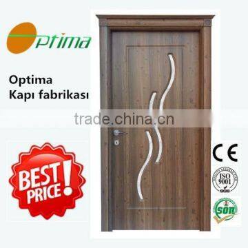 Zhejiang Optima cheapest wholesale turkey interior wooden pvc glass door