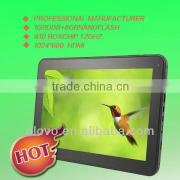 Shenzhen Mid Manufacture 10.1'' Android Pad Allwinner A10 tablet PC Android4.0 1.2GHz PPC Dual Camera 1G/8G