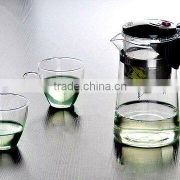 Eco-friendly Handmade process bulk borosilicate glass tea sets