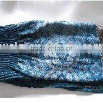 women's mercerized cotton knit scarf