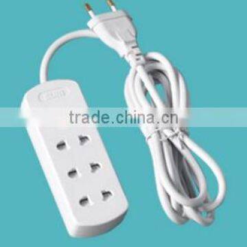 3 gang middle-east extension socket with switch /with earthing and cable