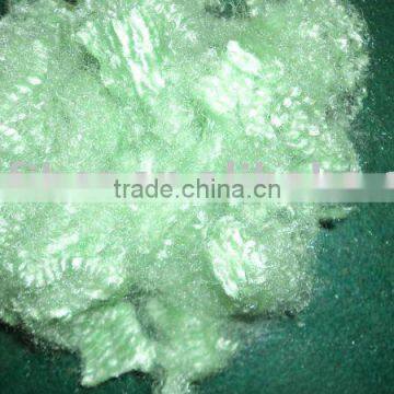 15DX51MM Green Hollow Non-silicon polyester staple fiber